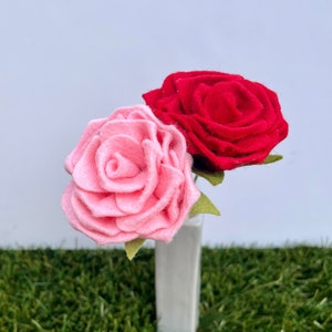 Rose / Felt Flowers / Felt Flower Stem / Felt Bouquet