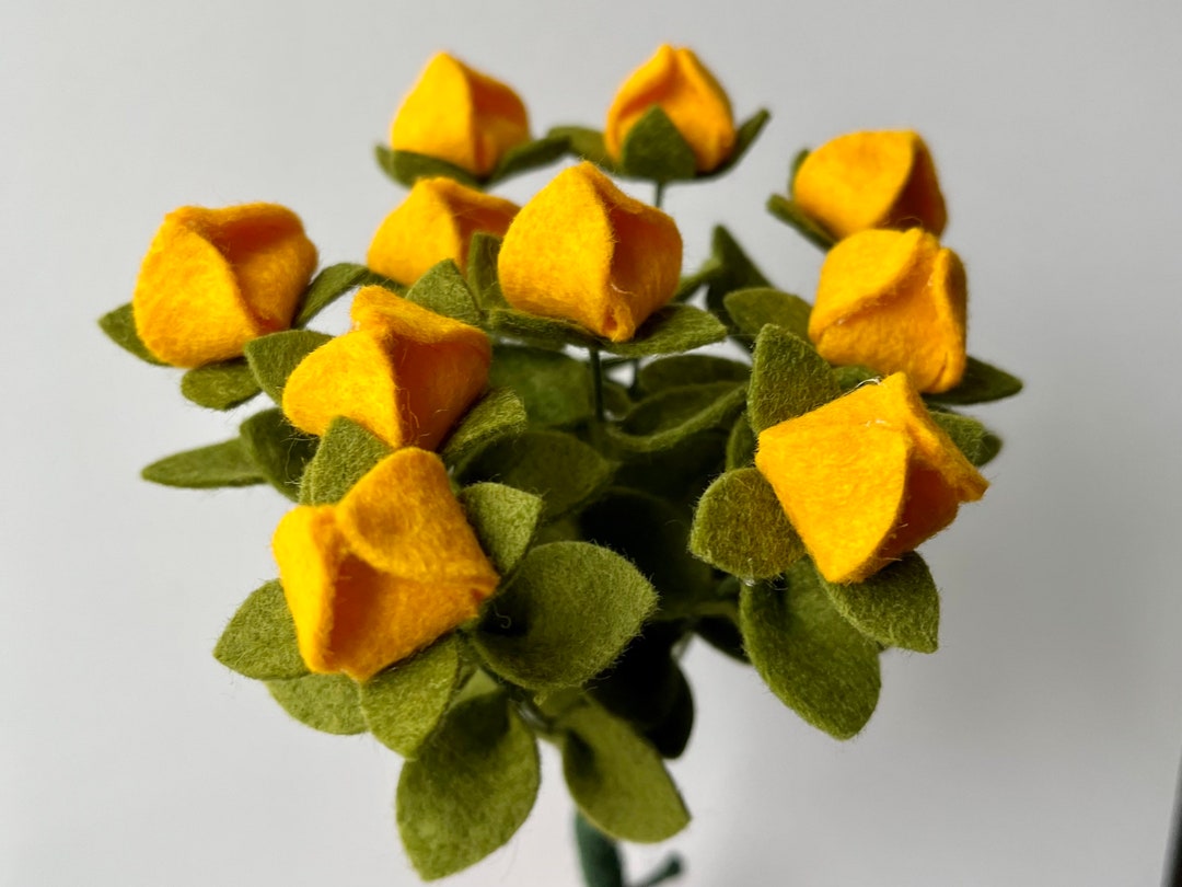 Bud Small Felt Greenery / Felt Foliage / Felt Leaves / Felt Flowers