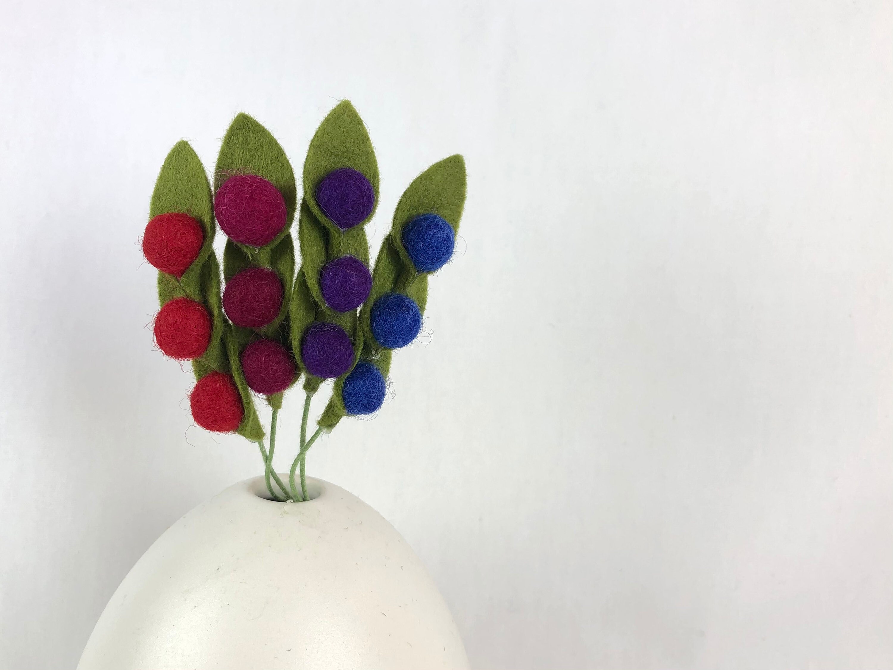 Berries Felt Greenery / Felt Foliage / Felt Leaves / Felt Etsy