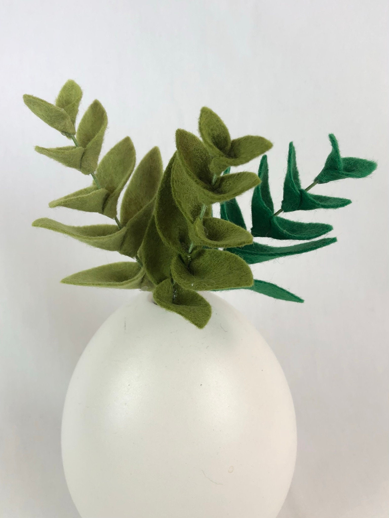 Eucalyptus Gunni Felt Greenery / Felt Foliage / Felt Leaves Etsy