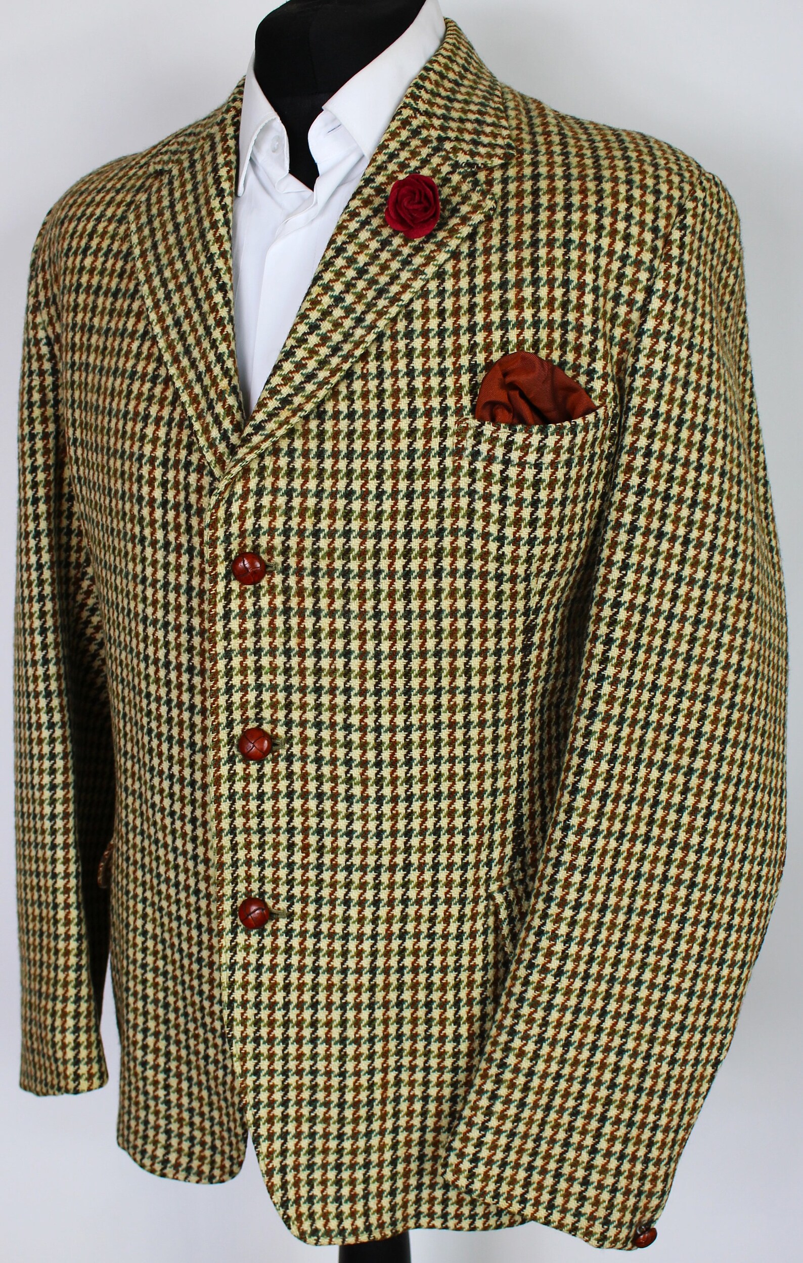 Harris Tweed Jacket Blazer Hunting Shooting 42R VINTAGE Etsy