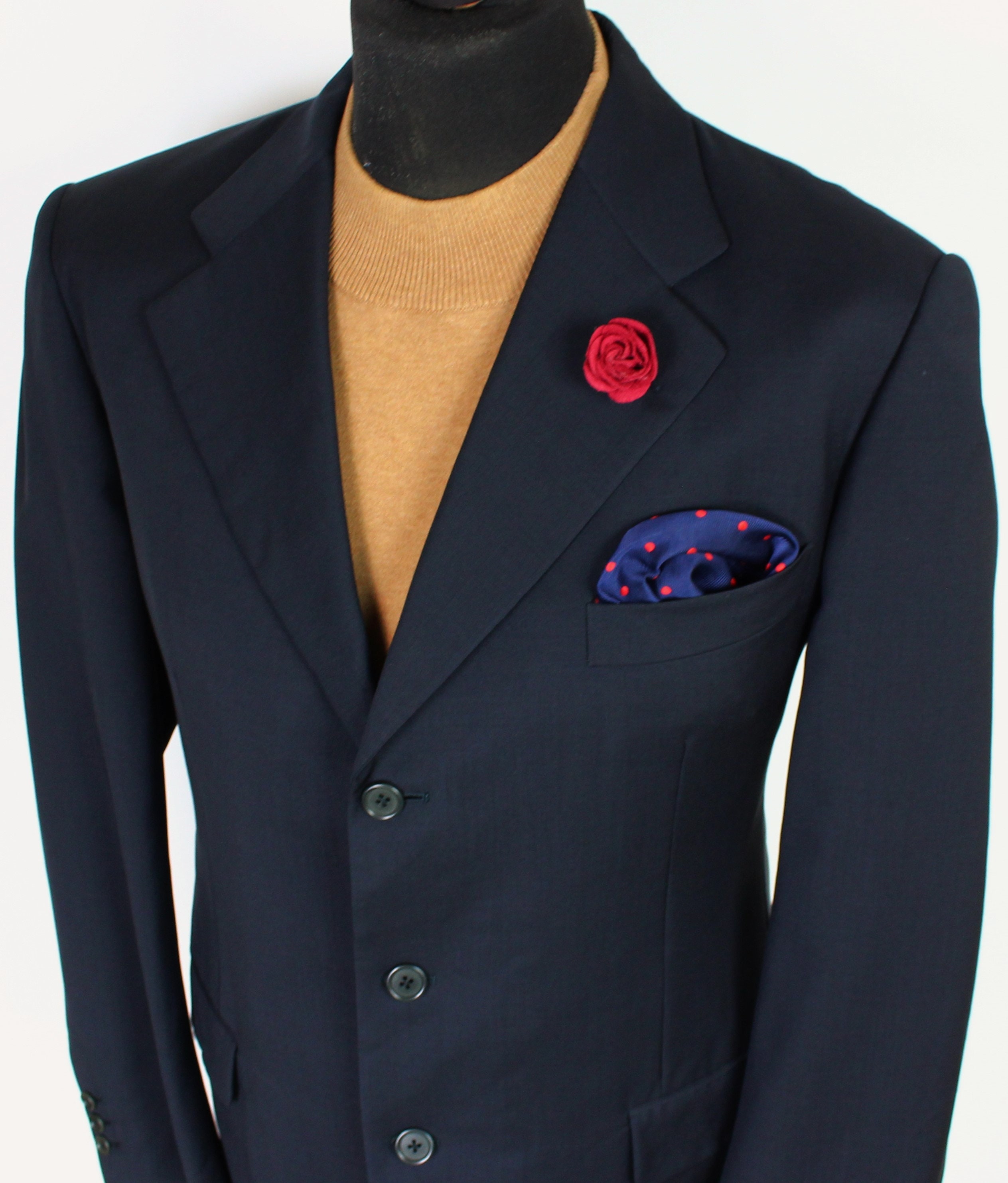 Burberry Blazer Jacket Blue Lightweight Designer 44R WOOL & | Etsy
