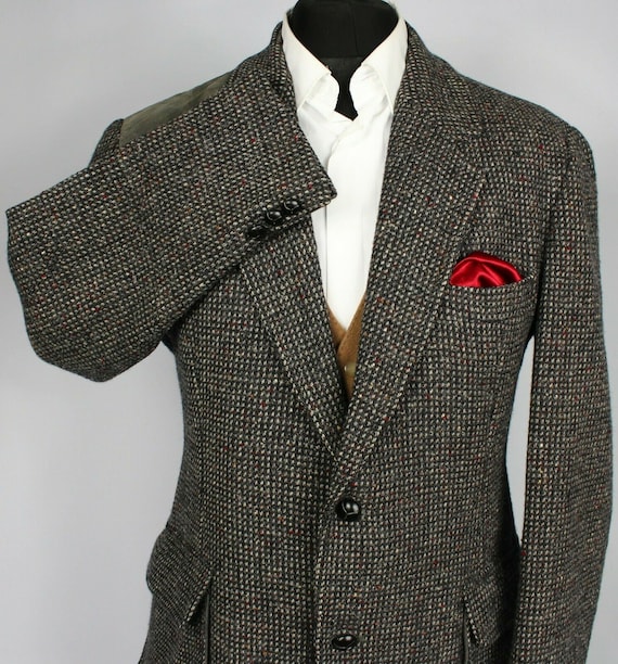Norfolk Tweed Jacket Blazer Brown Shooting Hunting