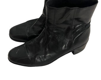 Vintage Florsheim men’s dress boots black leather Size 12