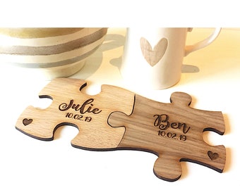 personalised wooden puzzle set
