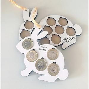 Portamonedas de Pascua / Portamonedas de regalo para niños / Regalo de Pascua para nietos / Huevo de conejo de Pascua / Portamonedas para enviar por correo / Portamonedas
