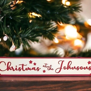 Personalised Christmas Family Sign | Christmas Road Sign | Vintage Family Sign | Christmas Sign | Personalised Sign | Vintage Christmas Sign