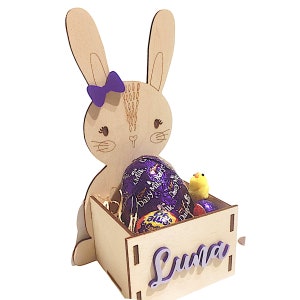 Personalised Easter Bunny | Easter Child Gift | Egg Gift | Easter Gift | Easter Rabbit | Personalised Gift | Wooden Rabbit