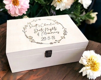 Personalised Keepsake Box, Wooden Box Gift, Keepsake Box, Couple Keepsake Box, Special Occasion Keepsake Box, Personalised Box