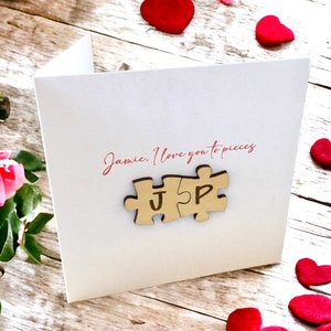 Valentine's Card | Valentine's Day Card | Wooden Card | Personalised Card | Anniversary Card  5th Anniversary | Personalised Wooden Gift