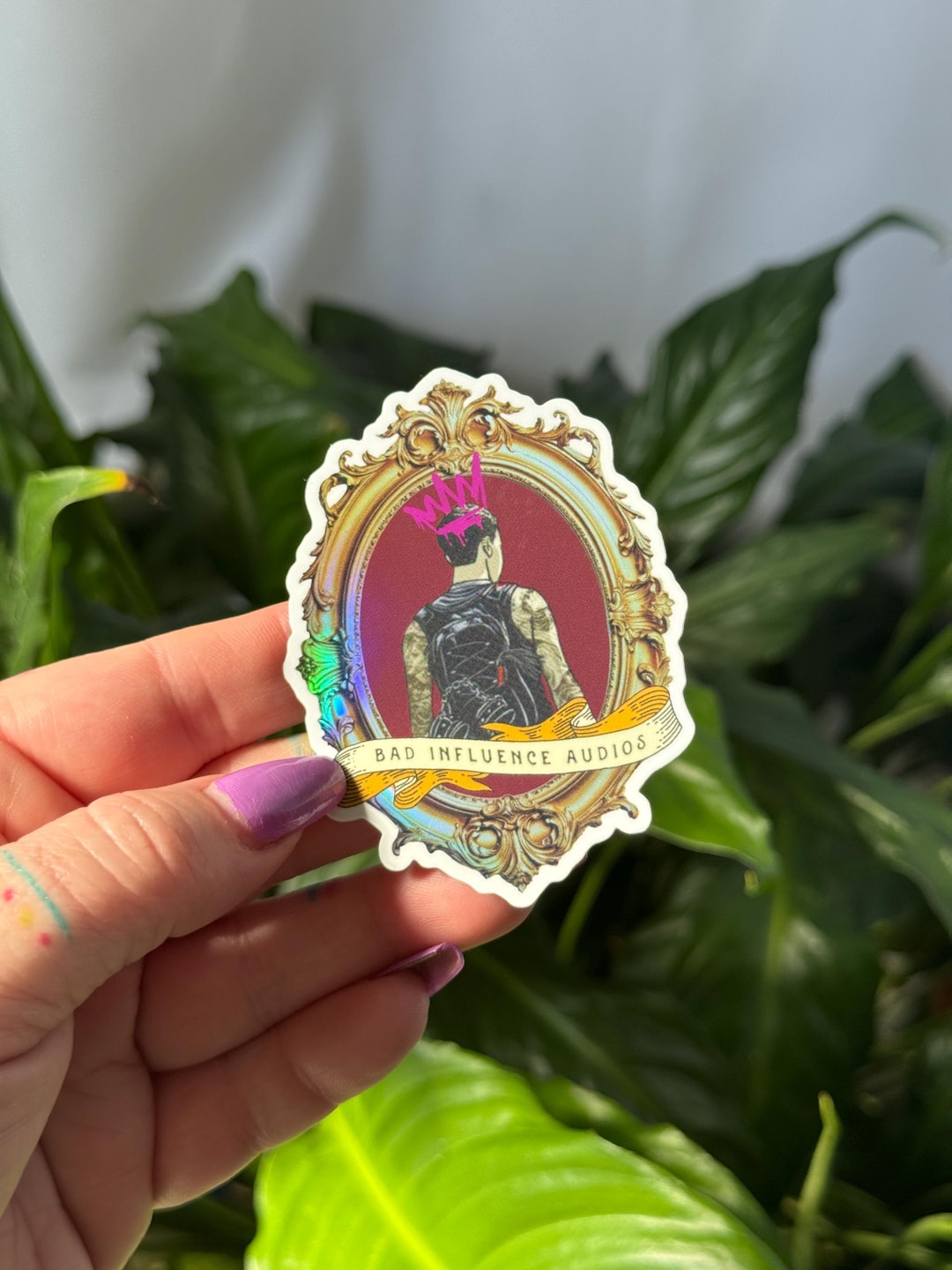Bad Influence King Sticker Quinn Quote Audio Quote Etsy