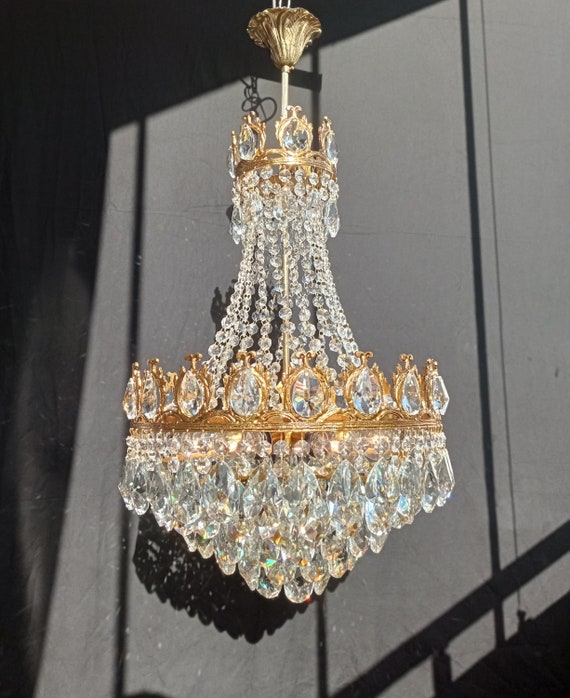 Brass led chandelier deals