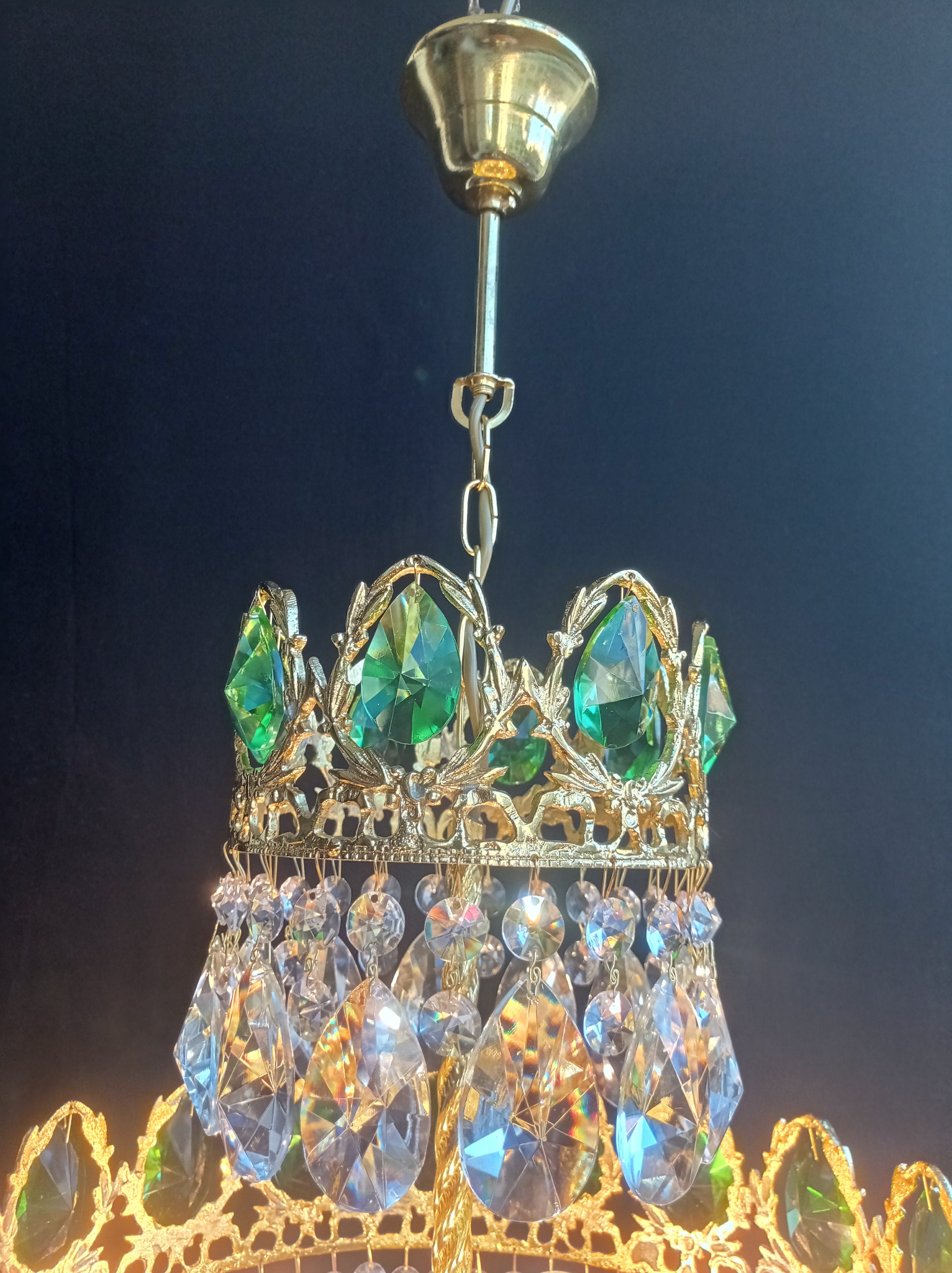 Spilla Vintage In Cristallo Grande, Stile Art Déco, Con Strass Spilla Vintage In Cristallo Grande, Stile Art Déco, Con Strass