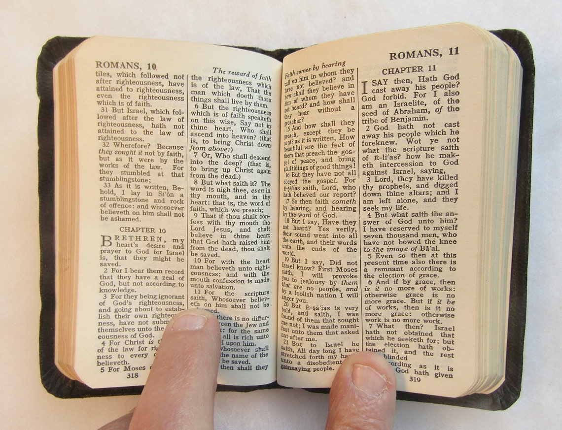 Military Vest Pocket New Testament Bible Etsy