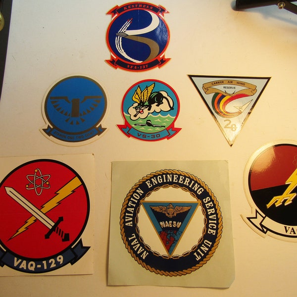 Navy Squadron Stickers Etsy