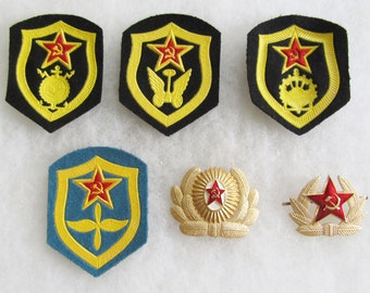 Russian Lot of 6 Military Insignia #3