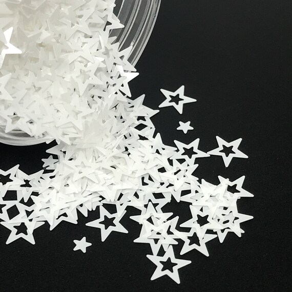 Chunky White Star Glitter Mix Christmas Glitter Hollow Etsy Chunky White Star Glitter Mix Christmas Glitter Hollow Etsy