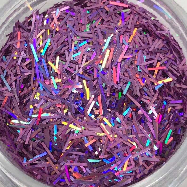 Light Purple Holographic Glitter Bars Tinsel Strips Mix 3MM Etsy