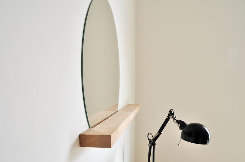 Spiegel mit Ablage / runder Spiegel / Spiegel / Spiegelablage/ | Etsy