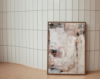 Arte/ Pintura/ Abstracto/ Francia/ Bretaña/ Beige/ Rosa