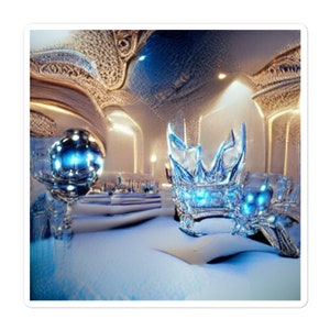 Ice Castle Lands Serie 13.0 by M. Knoblock Bubble-free Stickers Bubble-free Stickers