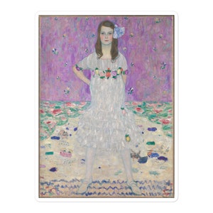 Gustav Klimt&#39;s Mohnfeld (1907) Bubble-free stickers