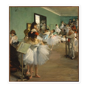 Edgar Degas The Dance Class Bubble-free stickers