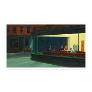 Nighthawks by Edward Hopper, 1942 Bubble-free stickers