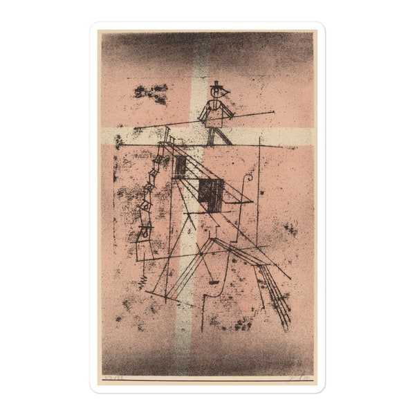 Paul Klee, The Tight Rope Walker Seiltänzer, 1923 Bubble-free stickers