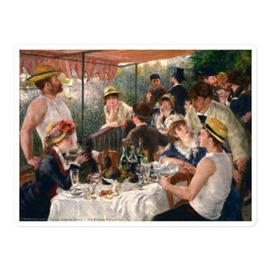 The Boating Party Lunch by Pierre-Auguste Renoir Bubble-free stickers