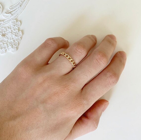 Gold filled on sale rings etsy