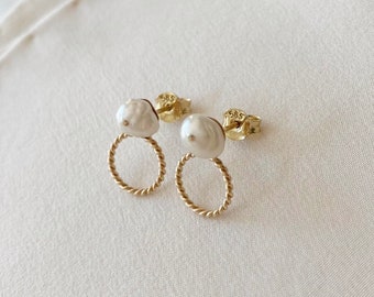 Solid 14k Gold Dot Stud Earrings For Women Gold Circle Earrings 14k Gold Earrings Everyday Earrings Minimalist Earrings Gold Stud Earrings