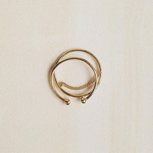 14k Toe ring, 14k Beads ring, 14k thumb ring, 14k midi ring, 14k skinny ring, 14k stack ring, 14k knuckle ring, 14k ball ring, Gold Ring