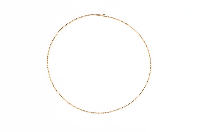 Solid Gold 14k Choker Gold Choker Minimalist choker Etsy