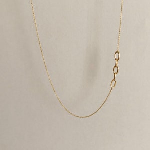 14k Gold Necklace For Women Solid Gold Necklace Unique Jewelry 14k Gold Boho Necklace Woman Necklace Bohemian Necklace Minimalist Necklace