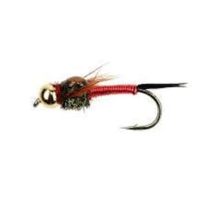 Bead Head Black Copper John Nymph Fly Fishing Flies - Set Of 6 Flies H Size 16