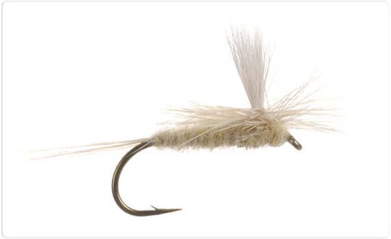 Fishing Flies, Trout Flies - 5 Light Cahill Parachute Flies, Dry Flies -  Sizes 10, 12, 14, 16, 18 - Gifts for Men