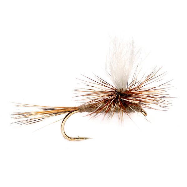 Fishing Flies, Trout Flies - 5 Adams Parachute Fishing Flies, Dry Flies - Sizes 10, 12, 14, 16, 18 - Gifts for Men