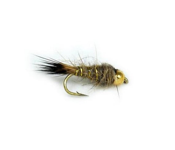 Fishing Flies, Trout Flies 5 Bead Head Hares Ear Nymph Flies, Dry Flies  Sizes 10, 12, 14, 16, 18 Gifts for Men 