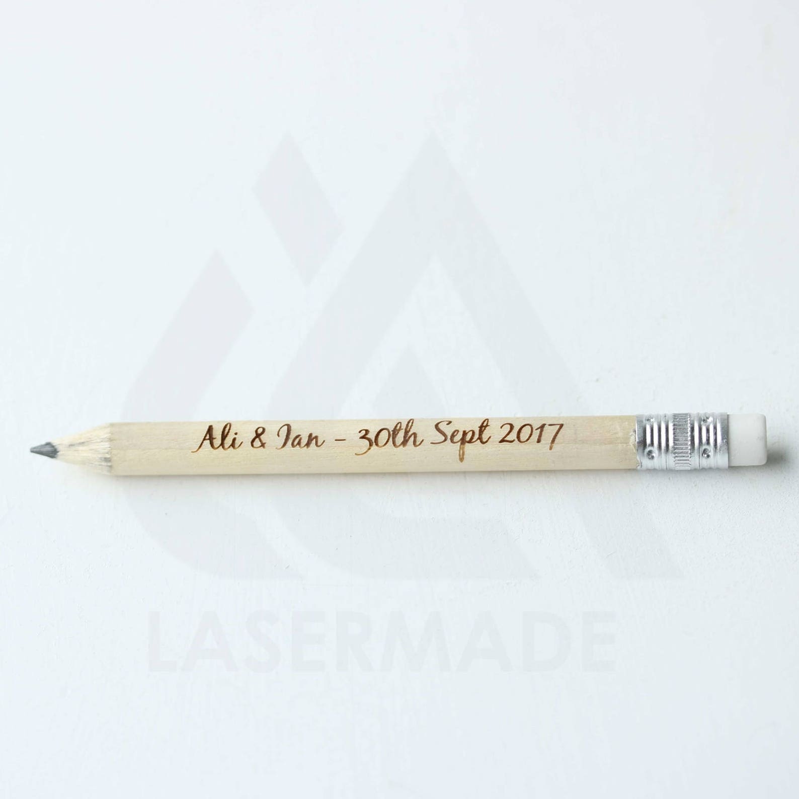 PERSONALISED 50 Pencils Laser Engraved Personalized for Etsy