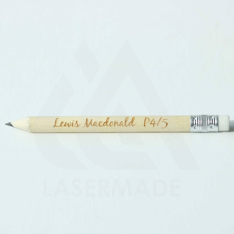 PERSONALISED 50 Pencils Laser Engraved Personalized for Weddings, Save The Date, Pencil Us In ANY MESSAGE zdjęcie 5