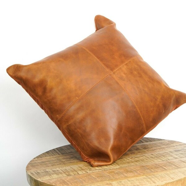 Leather Floor Pillow Etsy