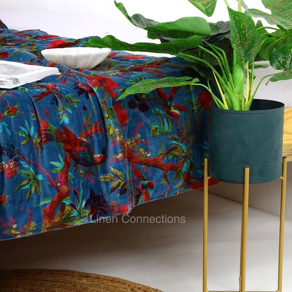 Velvet Frida Kantha Quilt Etsy