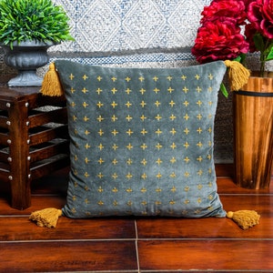 Moroccan Cushion Tassel Cushion Boho Cushion Hand Tufted Cushion Decorative Pillow Lumber Pillow 45*45cm