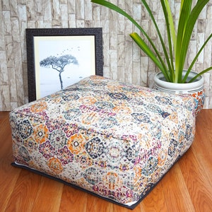 Stunning Moroccan Cushion Cover, Pouf, Beanbag, Yoga Meditation Cushion, Linen Connections, Ottoman, Footstool, Home Decor Gift