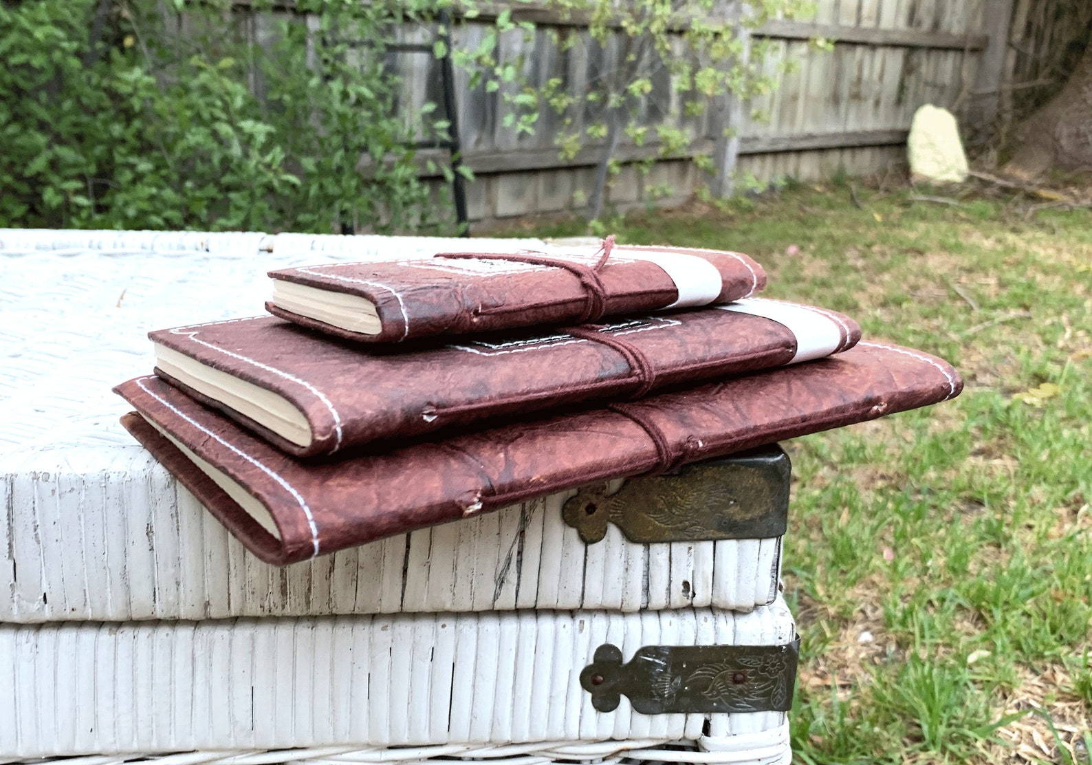 Recycled Paper Journal Custom Handmade Diary for Notes Book Etsy