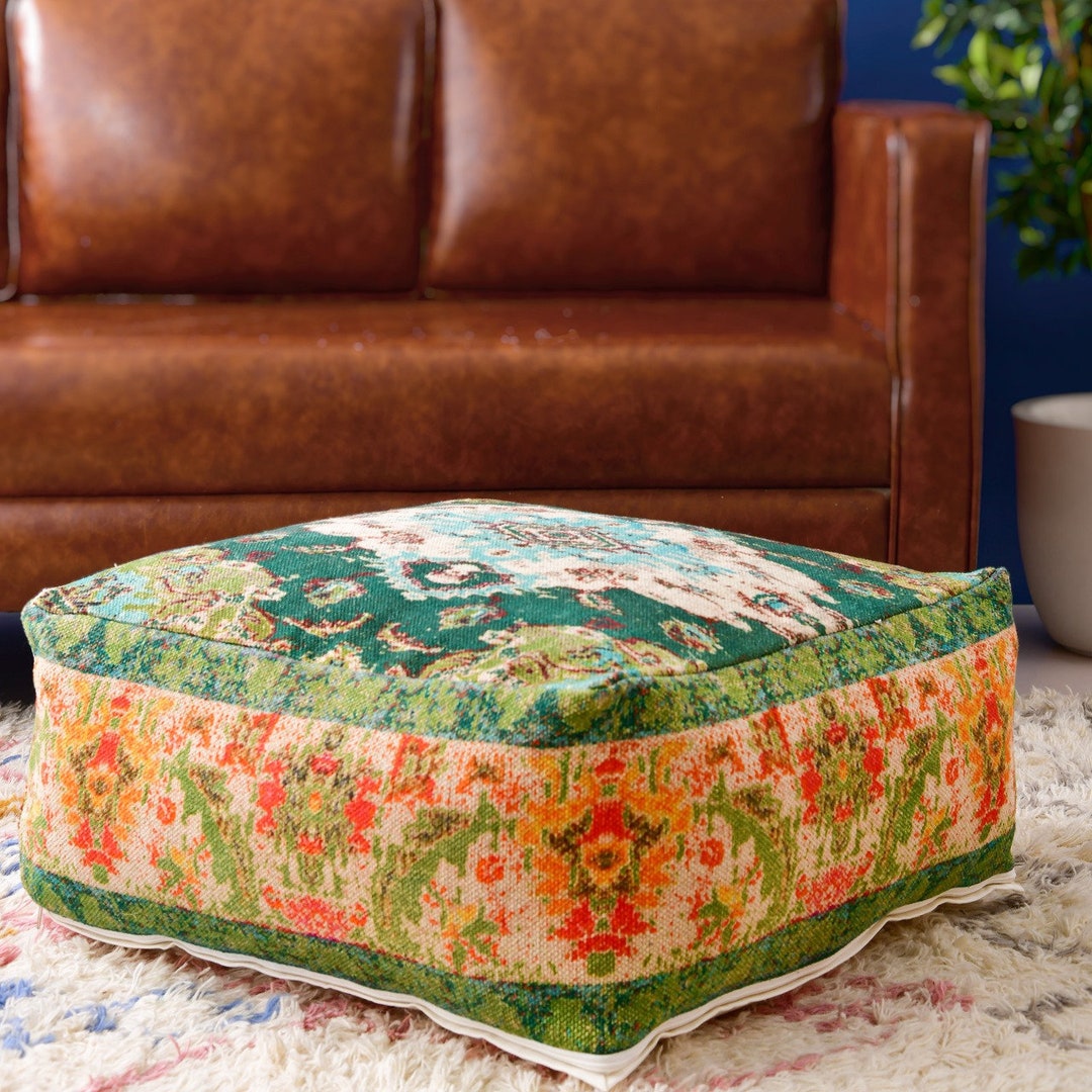 Stunning Moroccan Cushion Cover, Pouf, Beanbag, Yoga Meditation Cushion ...
