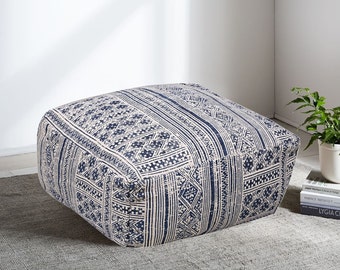 Stunning Moroccan Cushion Cover, Pouf, Beanbag, Yoga Meditation Cushion, Linen Connections, Ottoman, Footstool, Home Decor Gift