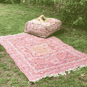 Stunning Moroccan Cushion Cover, Pouf, Beanbag, Yoga Meditation Cushion, Linen Connections, Ottoman, Footstool, Home Decor Gift