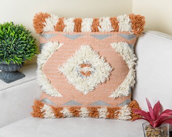 Moroccan Cushion Tassel Cushion Boho Cushion Hand Tufted Cushion Decorative Pillow Lumber Pillow 50*50cm